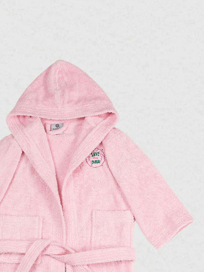 Sunshine Kids Hooded Bathrobe Pink