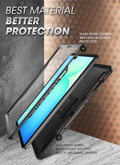 Supcase Unicorn Beetle Pro Flip Cover Μαύρη (Galaxy Tab S9, S9 FE, S10 FE, S10 Lite)