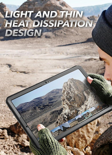 Supcase Unicorn Beetle Pro Flip Cover Μαύρη (Galaxy Tab S9, S9 FE, S10 FE, S10 Lite)