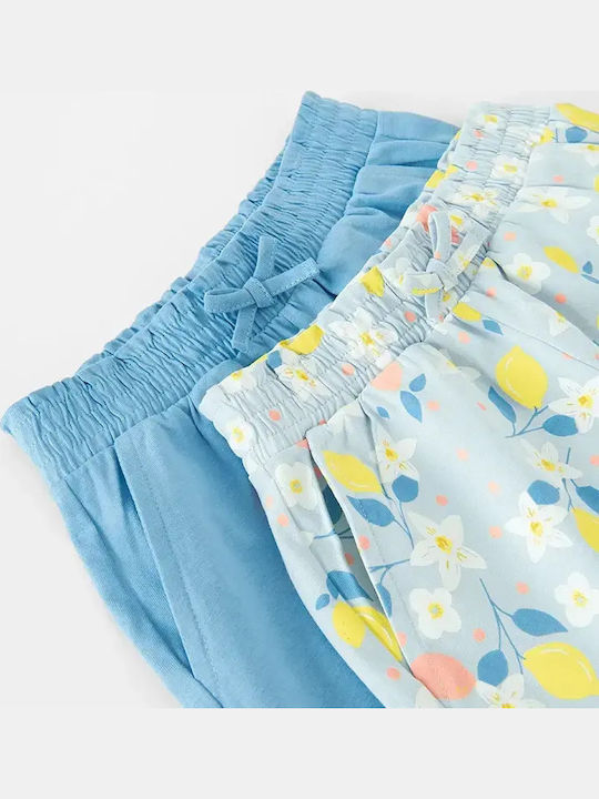 Kids Fabric Multicolour Shorts/Bermuda 2 Pieces
