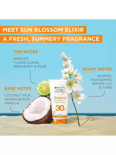 Garnier Hydra 24 Hour Αδιάβροχο Αντηλιακό Γαλάκτωμα SPF30 50ml