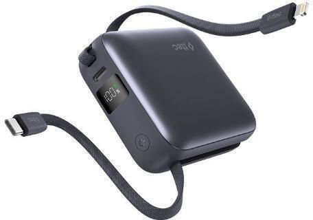 TTEC ReCharger Mini LCD Power Bank 10000mAh 20W με Θύρα USB-C Power Delivery Γκρι
