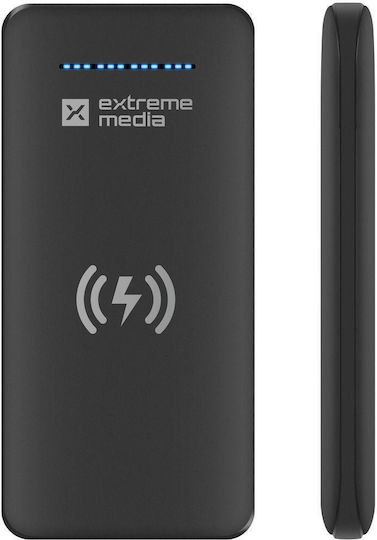 Natec Extreme Media Power Bank 10000mAh με 2 Θύρες USB-A Μαύρο