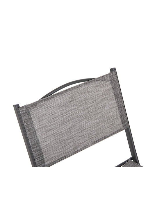 Gartenstühle Metallisch Grau 45x51x81cm