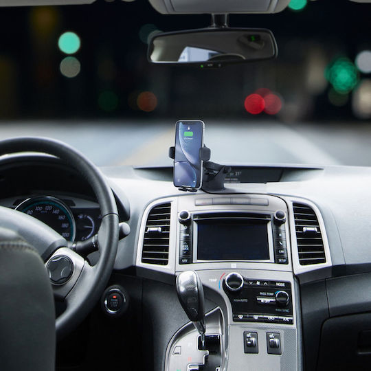 iOttie Easy One Touch 5 Wireless Mini Dash Car Mobile Mount with Adjustable Hooks and Wireless Charging Black