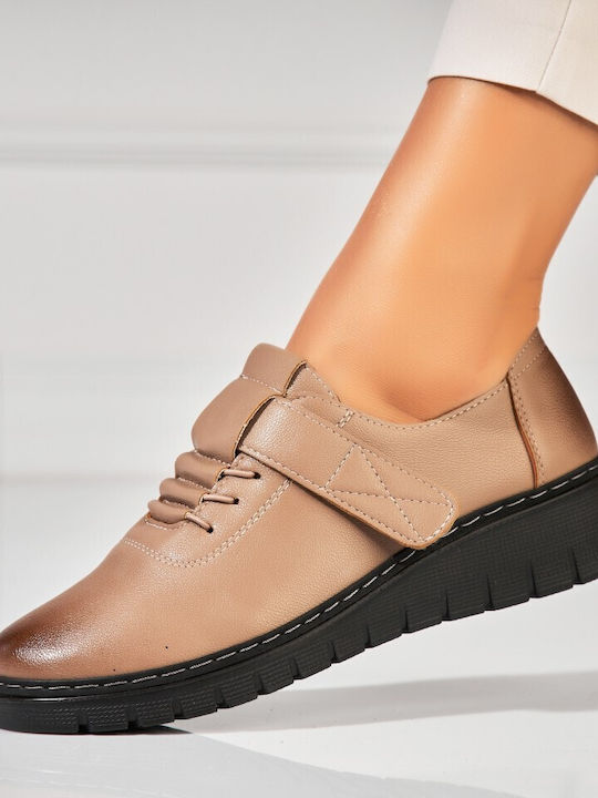 Damen Oxfords in Beige Farbe