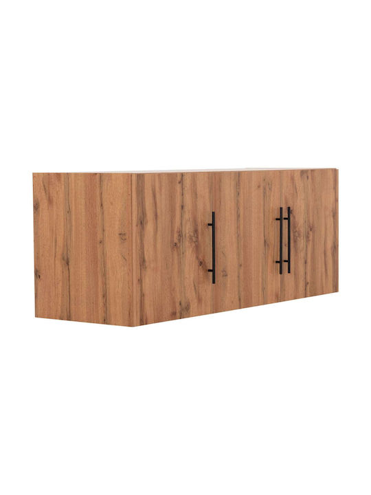 Rectangular Loft Closet Surface from Natural Wood Chipboard 150x55cm 0513771