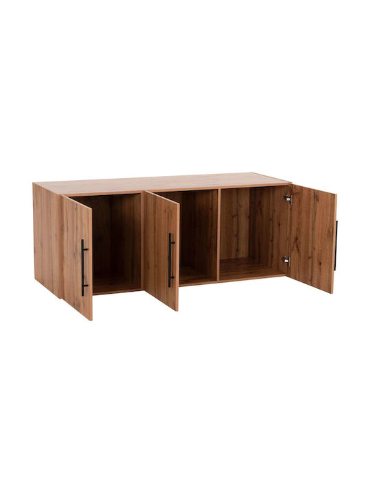 Rectangular Loft Closet Surface from Natural Wood Chipboard 150x55cm 0513771