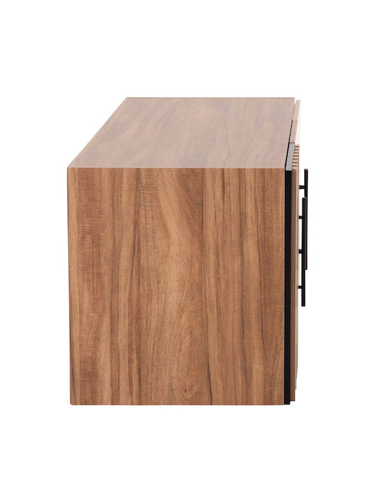 Freebox Rectangular Loft Closet from Chipboard Natural and Black 150x55cm Freebox