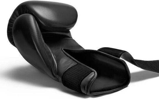 Hayabusa Pro Velcro Boxhandschuhe Leder für Wettkampfhandschuhe Schwarz