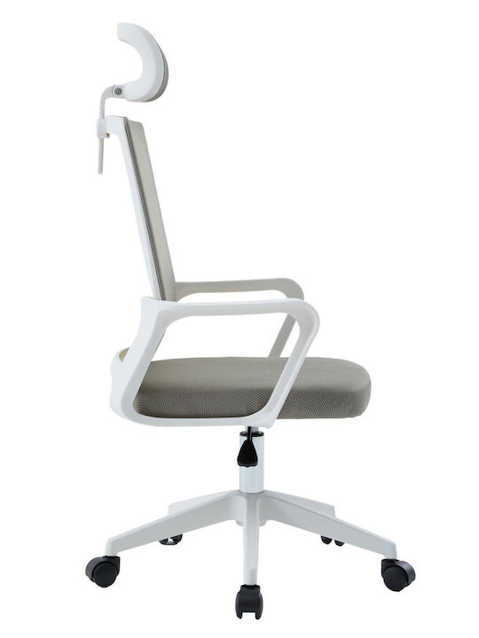 Freebox Office Chair with Adjustable Arms White