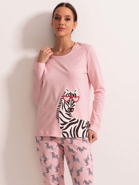Sofiaman Sofiaman Damen Schlafanzug & Pyjamas Winter Rosa