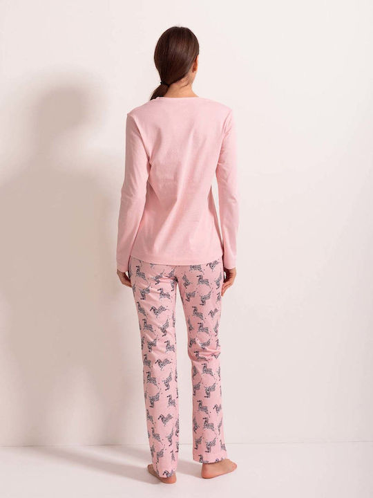 Sofiaman Sofiaman Damen Schlafanzug & Pyjamas Winter Rosa