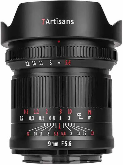 7artisans Full Frame Φωτογραφικός Φακός Photoelectric 9mm F/5.6 Wide Angle για Canon R Mount Μαύρος
