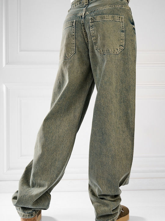 Damen Jeans Hosen Grün