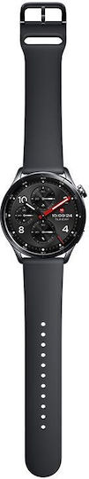 Xiaomi Watch S5 Stainless Steel 46mm Αδιάβροχο με Παλμογράφο (Black)