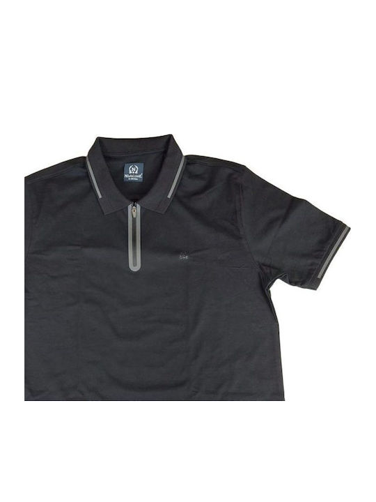 Polo Bluza Tricou Cu Mânecă Scurtă Neagră