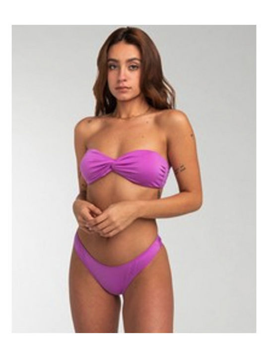 Sol Searcher Bright Strapless Bikini Top Bright Plum W3SW04BIP6-1966
