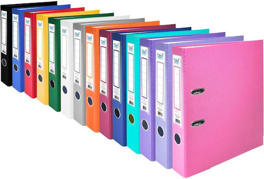 Klaser Colori 5 Cm Pp Cu Margine Metalică Neagră