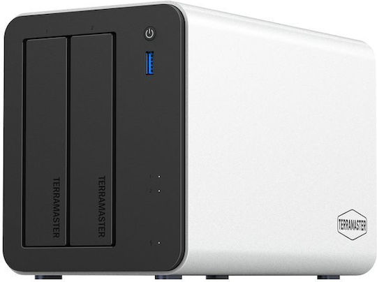 TerraMaster F2-425 Plus NAS με 2 θέσεις για HDD/M.2/SSD και 2 θύρες Ethernet