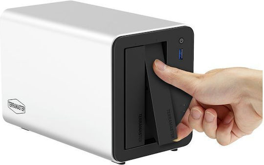TerraMaster F2-425 Plus NAS με 2 θέσεις για HDD/M.2/SSD και 2 θύρες Ethernet