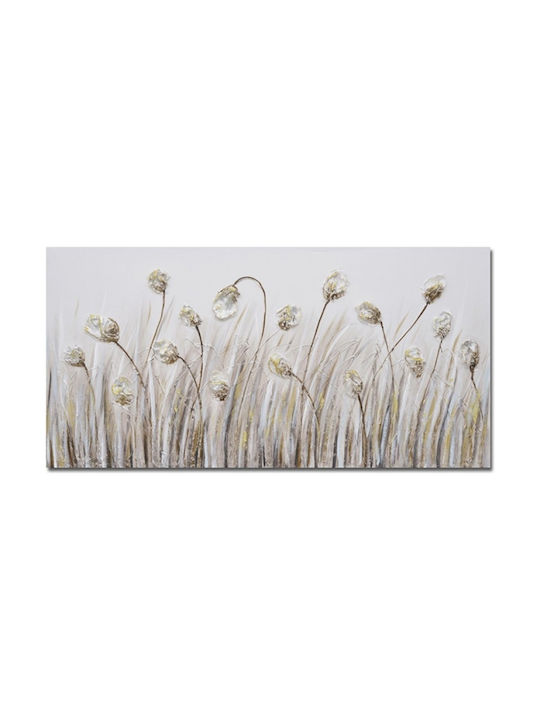 Karvounis Flowers Painting on Canvas 120x60cm
