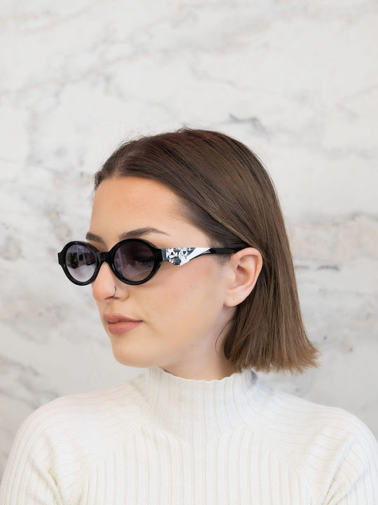 Monte Napoleone Women's Sunglasses with Black Frame and Black Lenses MN522634-C1
