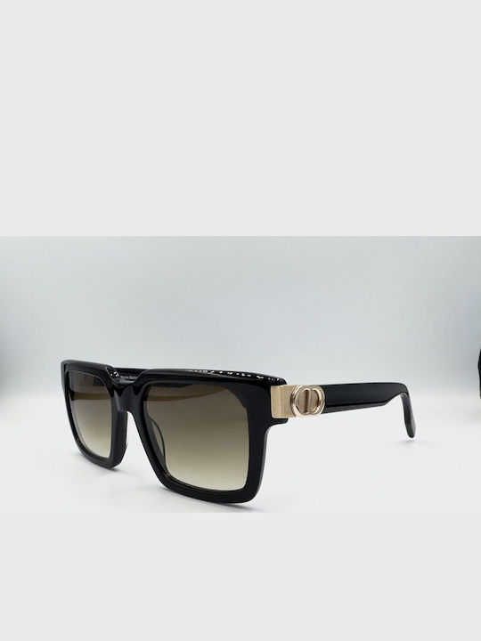 Monte Napoleone Unisex Sunglasses with Black Frame and Brown Lenses MN522610-C2