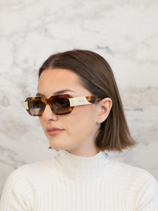 Tailor Made Damentragen Sonnenbrillen mit Beigem Rahmen und Braunen Gläsern TM15299-C2