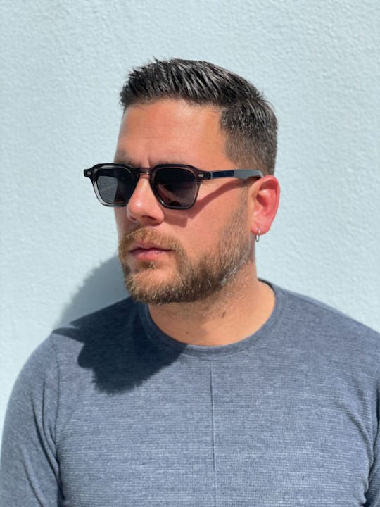Monte Napoleone Gray Sunglasses with Frame