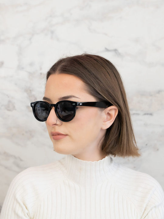 Monte Napoleone Unisex Sunglasses with Black Frame and Black Lenses MN14211 C1