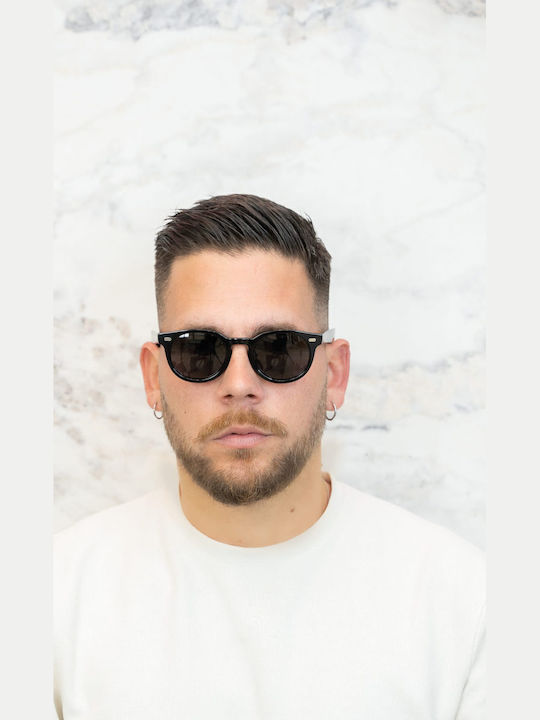 Monte Napoleone Unisex Sunglasses with Black Frame and Black Lenses MN14211 C1