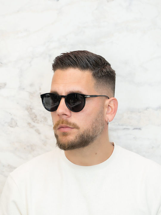 Monte Napoleone Unisex Sunglasses with Black Frame and Black Lenses MN14212-C1
