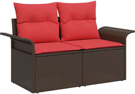 Garten- und Outdoor-Möbelsets 6 Stück Braune mit Kissen