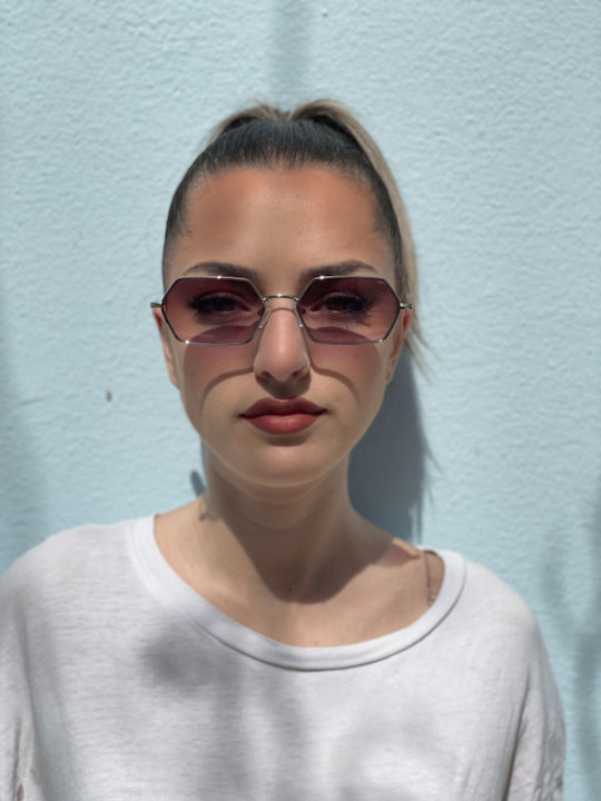 Tailor Made Unisex Sonnenbrillen mit Goldfarbenem Rahmen und Braunen Spiegelgläsern TM15293-C2