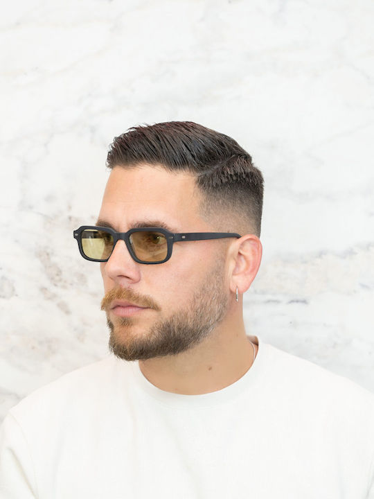 Tailor Made Unisex Sonnenbrillen mit Schwarzem Rahmen und Gelben Gläsern TM15326-C5