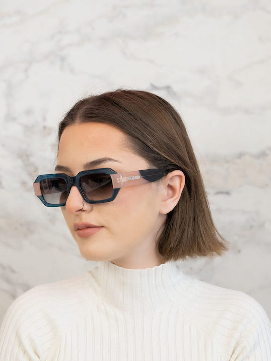Tailor Made Damenteil Sonnenbrillen mit Blauen Rahmen und Braunen Gläsern TM15299-C3