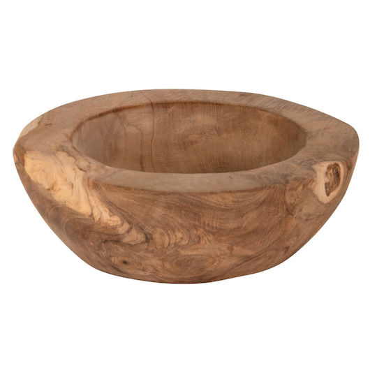 Freebox Bol Decorativ Din Lemn Maro 19x19x6cm