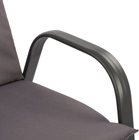 Set Sala De Mese Pentru Exterior 5 Piese Gri Cu Perne