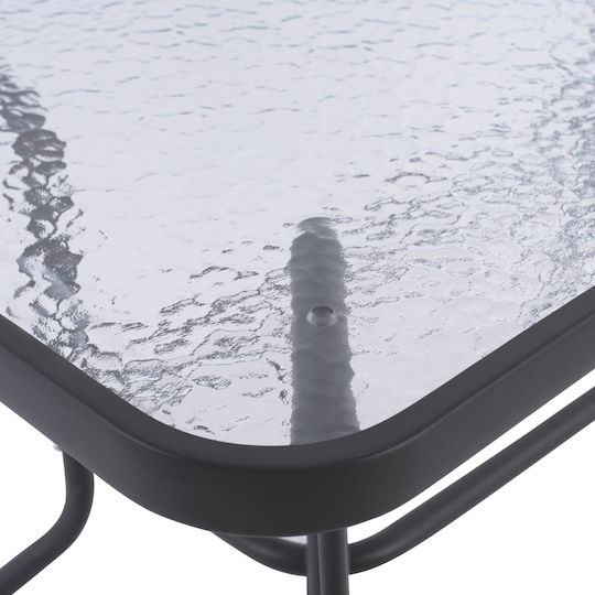 Set Sala De Mese Pentru Exterior 5 Piese Gri Cu Perne