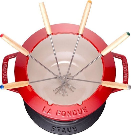 Staub Vas pentru Fondue Roșu Staub Vas pentru Fondue Roșu