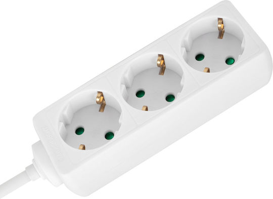 Rebel Steckdosenleiste 3-fach mit 5m Kabel