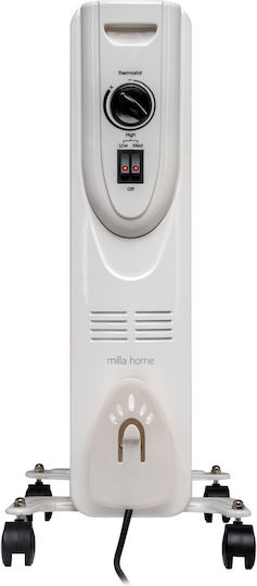 Milla Home Ölradiator mit 6 Ölgefüllten Heizkörpern 1500W