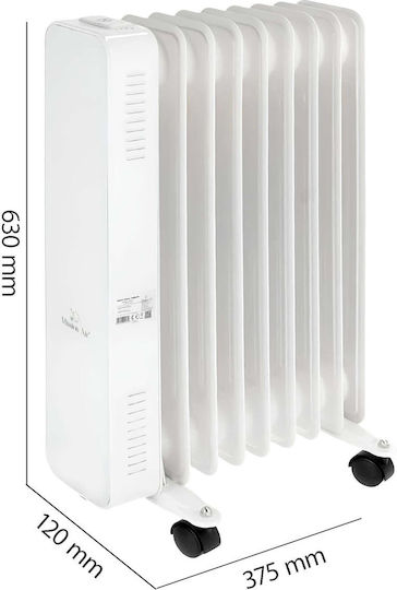Mission Air Oil Filled Radiator with 8 Slices 2000W