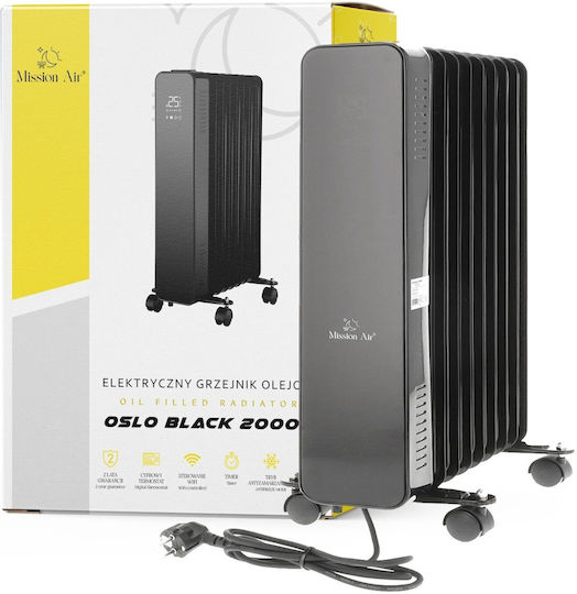Mission Air Oil Filled Radiator with 8 Slices 2000W