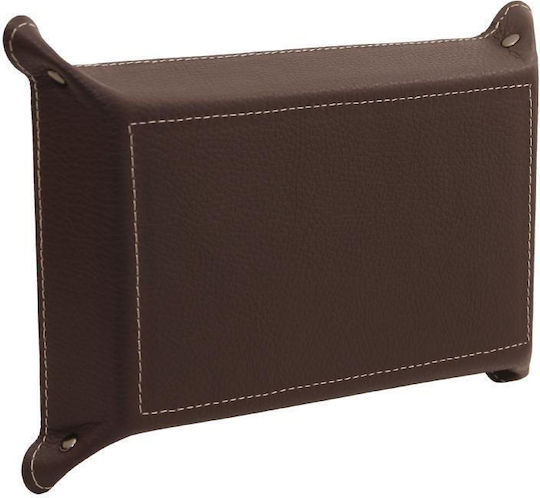 Tuscany Leather Coș Decorativ Din Piele Artificială Maro