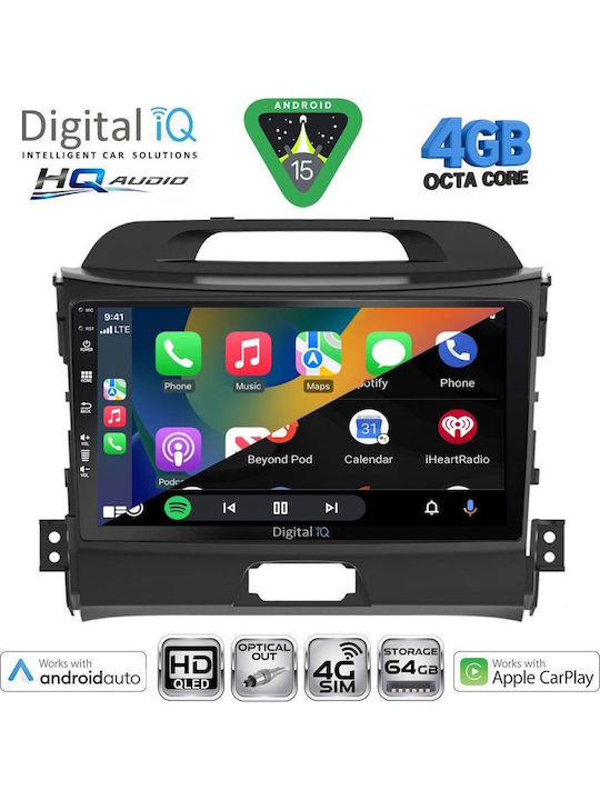 Digital IQ Car Audio System for Opel Mokka 2016-2021 Bluetooth USB WiFi GPS Apple CarPlay Android Auto with 9" Touch Screen