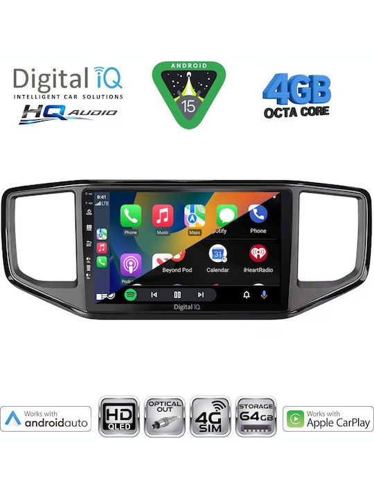 Digital IQ Car Audio System for Volkswagen Crafter 2017 with Touch Screen 10" Bluetooth USB Wi-Fi GPS Apple CarPlay Android Auto Digital IQ