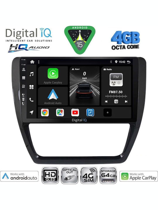 Digital IQ Auto-Audiosystem 2004-2014 Bluetooth USB Eingebautes Wi-Fi GPS Apple CarPlay Android Auto mit Touchscreen 10 Zoll