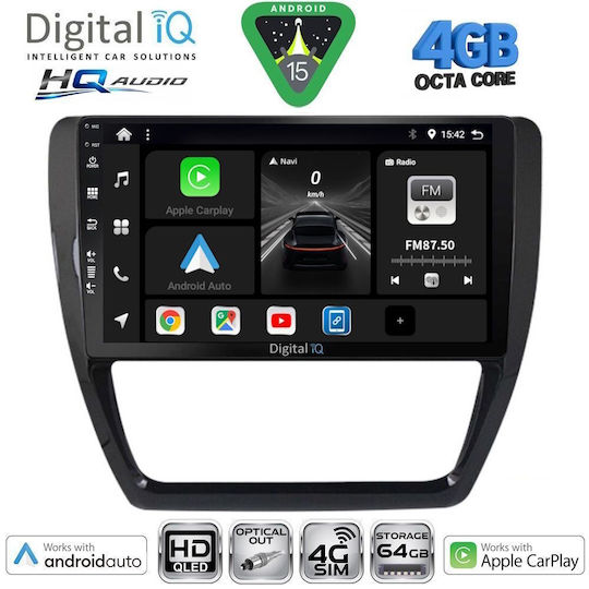 Digital IQ Ηχοσύστημα Αυτοκινήτου 2004-2014 (Bluetooth/USB/WiFi/GPS/Apple-Carplay/Android-Auto) με Οθόνη Αφής 10"